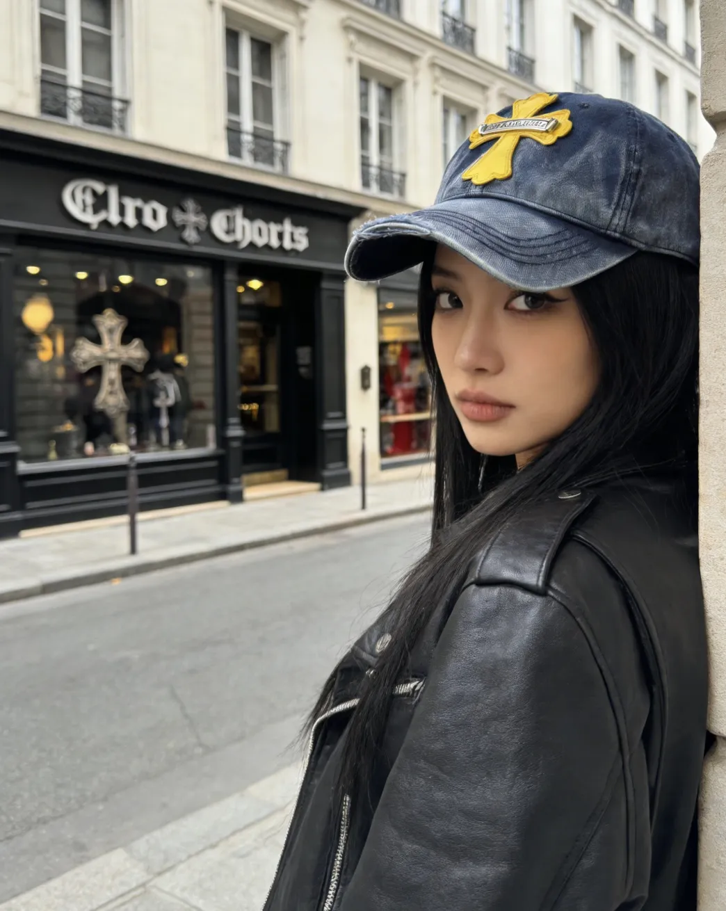 Crow heart denim washed spring and summer hole baseball cap